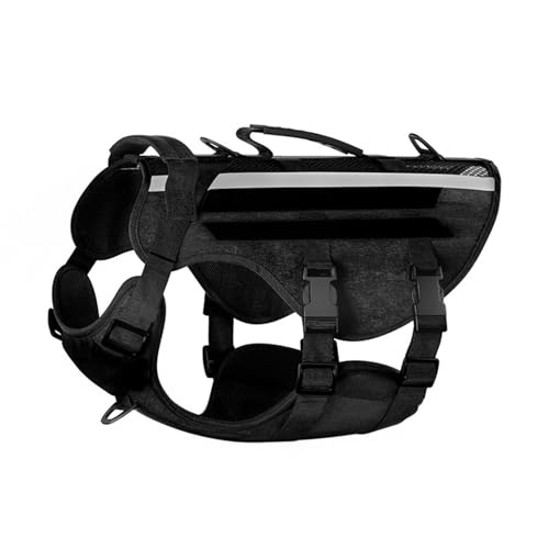 Hundeweste, verstellbares Trainingsgeschirr für große Hunde, reflektierend, stark, strapazierfähig, weicher Griff, Hundeweste von YIZITU