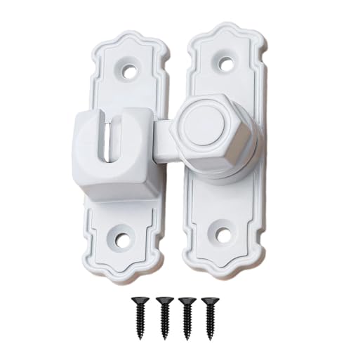 Kompakte, nicht hebelnde Sicherheitsriegel, Aluminium, Scheunenmechanismus, Schwingtorriegel-Set für 90/180-Grad-Türanwendungen, Scheunentür-Hardware, Schwarz Kompakte, nicht hebelnde Sicherheitsriegel, Aluminium, Scheunenmechanismus, Schwingtorriegel-Set für 90/180-Grad-Türanwendungen, Scheunentür-Hardware, Schwarz von YIZITU