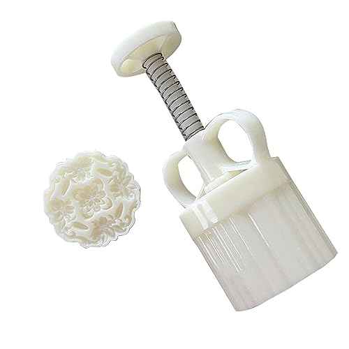 Kuchenform mit Lilien-Motiv, Mungbohnenkuchenmodell, bedruckt mit geprägter Eishaut, Gebäck, Backwerkzeug, Mondkuchenformen zum Backen von YIZITU