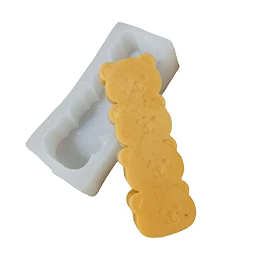 Little Bear Silikonform mit Tierduft, Seifen, Schokolade, Fondant, Kuchen, Backen, Sojawachs, Silikonformen für Erwachsene von YIZITU