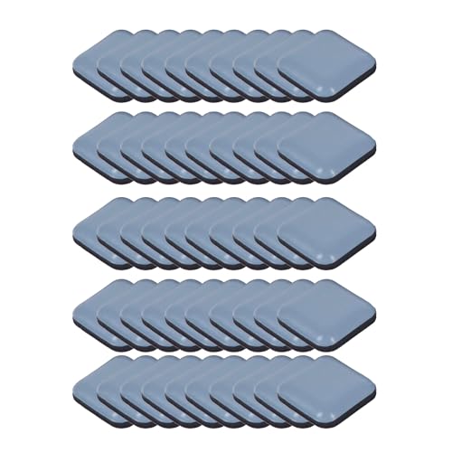 Möbelgleiter aus Teflon-ABS-Material, selbstklebend, Bodenschoner, Zubehör für Holzstühle und Tischbeine, 50 Stück Möbelgleiter aus Teflon-ABS-Material, selbstklebend, Bodenschoner, Zubehör für Holzstühle und Tischbeine, 50 Stück von YIZITU