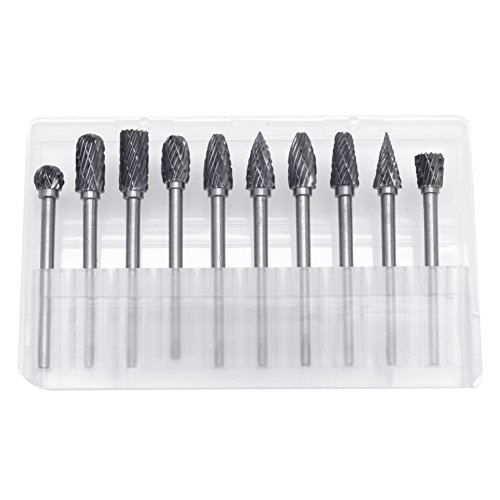 NEU 10 PC 1/8 "6 Mm Wolframkarbidschneider Rotary Burr Set Gravur Bit Werkzeug Mühle Zubehör Metallbohrer Drehplan Gebogen NEU 10 PC 1/8 "6 Mm Wolframkarbidschneider Rotary Burr Set Gravur Bit Werkzeug Mühle Zubehör Metallbohrer Drehplan Gebogen von YIZITU