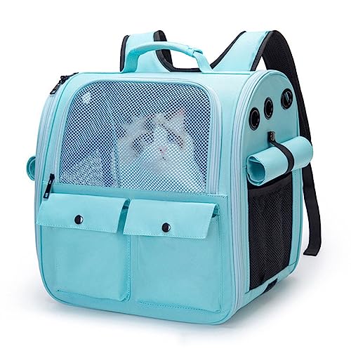 YIZITU Outdoor Träger Bag Atmungsable Tragbare Katzen Rucksack Reise Meshes Stoffbeutel Für Katzen Hunde Die Haustierversorgungen Haustierträger Rucksäcke Zum Tragen Großer Atmungsfreiheit Tragen von YIZITU