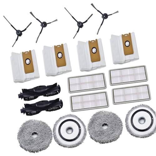 Praktische Staubsauger Filter Kehrroboter Seitenbürste Wischtuch Ersatzbeutel Hauptbürste Geeignet für Vakuum Ersatzfilter und Wischmopp Set Praktische Staubsauger Filter Kehrroboter Seitenbürste Wischtuch Ersatzbeutel Hauptbürste Geeignet für Vakuum Ersatzfilter und Wischmopp Set von YIZITU