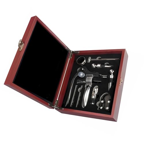 Professionelles Weinöffner-Set Korkenzieher Weinöffner mit Etui Vakuumstopfen Ausgießer für Geburtstage Hochzeit Form Korkenzieher Set Professionelles Weinöffner-Set Korkenzieher Weinöffner mit Etui Vakuumstopfen Ausgießer für Geburtstage Hochzeit Form Korkenzieher Set von YIZITU
