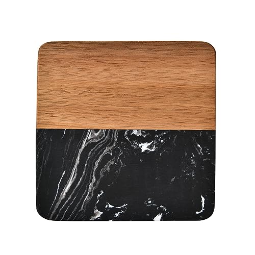 Quadratische, runde Marmor- und Holzspleißung, moderne Mode, Schlafzimmer, Wohnzimmer und Heimdekoration, Marmor-Holznähte, Getränke Quadratische, runde Marmor- und Holzspleißung, moderne Mode, Schlafzimmer, Wohnzimmer und Heimdekoration, Marmor-Holznähte, Getränke von YIZITU
