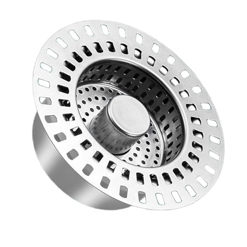 Rostfreie Stahlspüle Abflussstopper Pushtyp Operations Rostfeste Konstruktion Clog Vorbeugung Küchenzubehör Edelstahl Spüle Filter von YIZITU