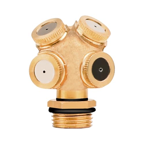 YIZITU Rostproofes Automatisierte Bewässerungsdüse Mit Feiner Nebelsprühtechnologie Und 360 Grad Dreht Sich Für Effiziente Pflanzen Gleichmäßige Wasserverteiler Sprinkler von YIZITU