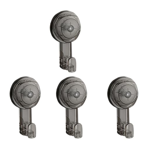 Set mit 4 Mehrzweck-Saugnapfhaken, einfache Installation, PC, multifunktional, einfache Stile für Handtücher und Kleidung, Tassenhaken von YIZITU
