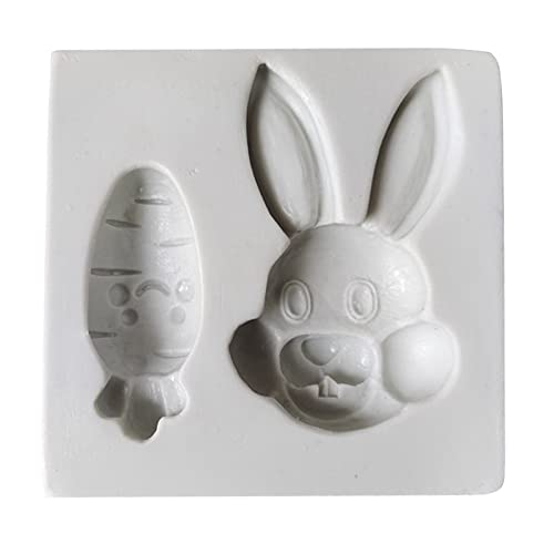 Silikon Fondant Form Osterhase Form Spurbonbonformen Gummipaste Polymer Tonkuchen Dekorieren Geräte Silikon Mousse Formen Formen von YIZITU