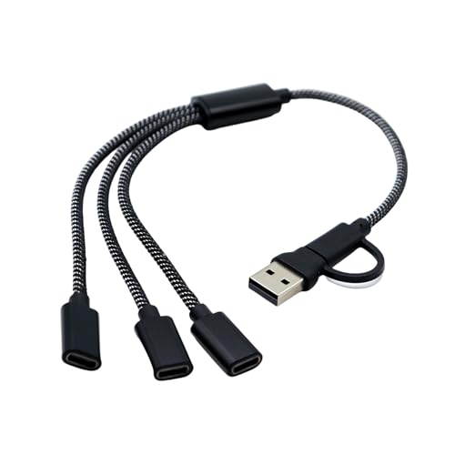 USB + Typ C Stecker auf 2/3 Typ Buchse Splitter Hubs Netzkabel Verlängerungsadapter Kabel Metall USB Datenhubs USB + Typ C Stecker auf 2/3 Typ Buchse Splitter Hubs Netzkabel Verlängerungsadapter Kabel Metall USB Datenhubs von YIZITU