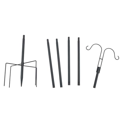 Vogelfutterstation für den Außenbereich mit Haken für Gartenliebhaber, Eisenpfahl, verleiht Ihrem Garten, Innenhöfe, Rasen und Futterstation von YIZITU