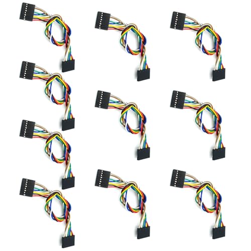YIZITU 10 x 2,54-mm-Stecker, 22 AWG-Kabel mit Doppelkopf-Steckdosen für Hörgeräte und Elektronikprojekte, elektronische Projekte von YIZITU
