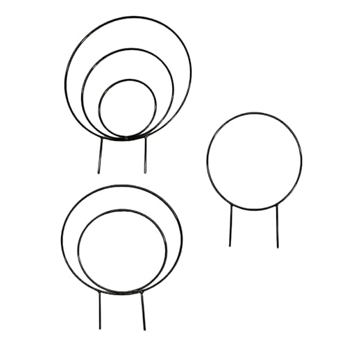 YIZITU 3pcs Innenpflanzenschlungen Für Kletterpflanze Kleine Gartenmetallschlungen Für Topfblütenblüten Kreisförmige Stütze von YIZITU
