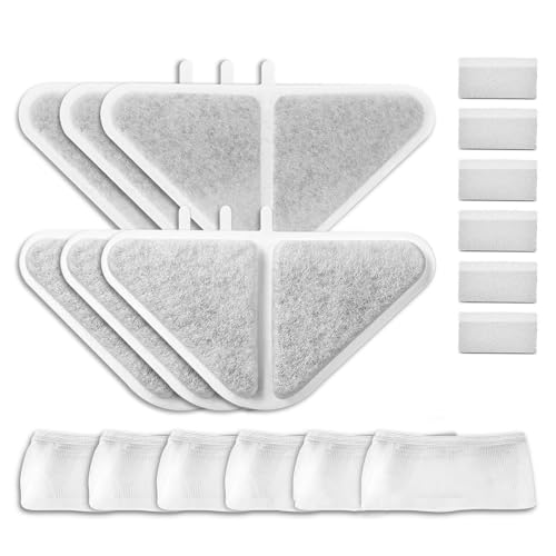 YIZITU 6/12 Paketersatzfilter Für PET Brunnen Eindeutig Doppelfiltersystem Doppelfiltration Ersatz Für Haustier Wasserbrunnen Filter von YIZITU