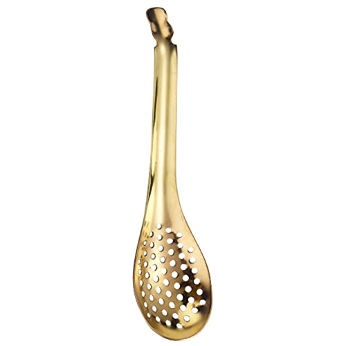 YIZITU Edelstahl Sphärifizierung Löffel Kaviar Colander Geschlitzte Löffel Küchenzubehör Zum Kochen Aus Edelstahl Kaviarlöffel von YIZITU