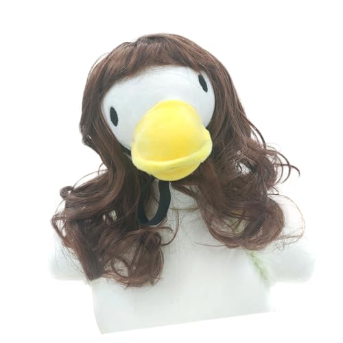 YIZITU Gänse Hundekostüm, gelocktes Haar, Dekoration für Fotografie, Versammlungen, Stoff, Handwerk, lockiges Haar, Haustier-Kopfbedeckung YIZITU Gänse Hundekostüm, gelocktes Haar, Dekoration für Fotografie, Versammlungen, Stoff, Handwerk, lockiges Haar, Haustier-Kopfbedeckung von YIZITU