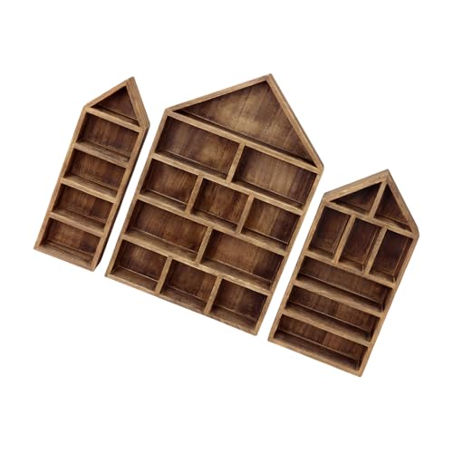 YIZITU Holzschattenboxen, Wandregale für Sammelfiguren, staubdicht, 3 Stück YIZITU Holzschattenboxen, Wandregale für Sammelfiguren, staubdicht, 3 Stück von YIZITU