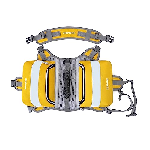 YIZITU Hunde Selbst Rucksack Outdoor Training Haustier Walking Camping Wanderung Essentielles Multifunktionales Hund Satteltasche Haustier Rucksack von YIZITU