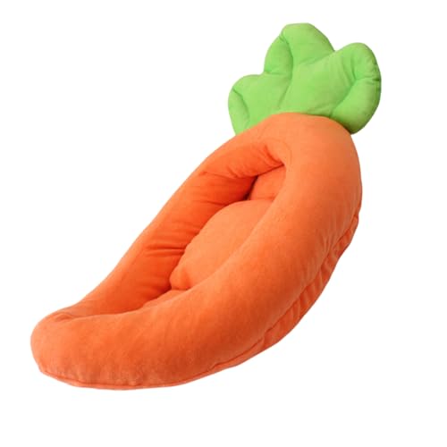 YIZITU Hundebett Stilvolle Karottennest Für Kleine Welpen Kätzchen Cartoonkorb Haustierbett Abnehmbares Kissen Für Haushaltswagen Haustier YIZITU Hundebett Stilvolle Karottennest Für Kleine Welpen Kätzchen Cartoonkorb Haustierbett Abnehmbares Kissen Für Haushaltswagen Haustier von YIZITU