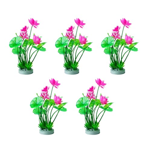 YIZITU Künstliche Lotus-Figur für Aquarien, Landschaftsbau für Garnelenzucht, Landschaftsdekoration, realistische Aquarium-Pflanze YIZITU Künstliche Lotus-Figur für Aquarien, Landschaftsbau für Garnelenzucht, Landschaftsdekoration, realistische Aquarium-Pflanze von YIZITU