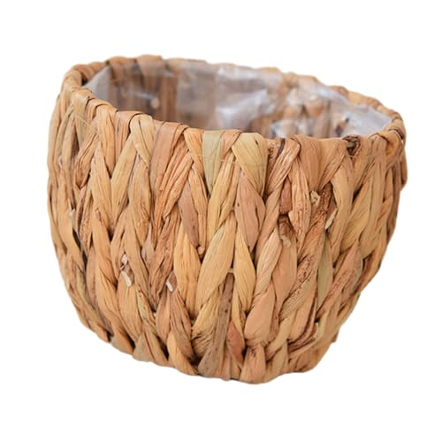 YIZITU Kürbisgraspflanzenhalter Stuhl Blumentöpfe Mit Plastikfutter Dekorativer Pflanzgefäß Für Balkon Oder Wohnzimmer Verwenden Natürlichen Gewebten Korb YIZITU Kürbisgraspflanzenhalter Stuhl Blumentöpfe Mit Plastikfutter Dekorativer Pflanzgefäß Für Balkon Oder Wohnzimmer Verwenden Natürlichen Gewebten Korb von YIZITU