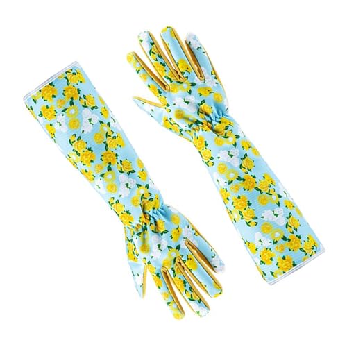 YIZITU Lange Gartenhandschuhe für Damen, dornensichere Rosenschnitthandschuhe, atmungsaktive Handschuhe für Gärtner, Hof und Arbeiten im Freien YIZITU Lange Gartenhandschuhe für Damen, dornensichere Rosenschnitthandschuhe, atmungsaktive Handschuhe für Gärtner, Hof und Arbeiten im Freien von YIZITU