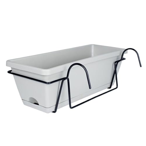 YIZITU Moderne Blumentöpfe, tragbar, rustikal, moderner ästhetischer Übertopf mit Gestell und Tablett, für den Innenbereich, Gartendekoration YIZITU Moderne Blumentöpfe, tragbar, rustikal, moderner ästhetischer Übertopf mit Gestell und Tablett, für den Innenbereich, Gartendekoration von YIZITU