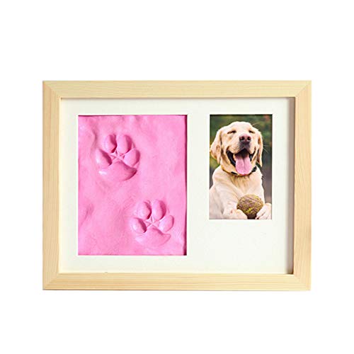 YIZITU Pfotenabdruck Kit Hunderahmen Pet Memorial Bilderrahmen Mit Pawprints Kit Gedenkgeschenke Mit Pfotenabdruck Foto Anpassung Geschenke von YIZITU