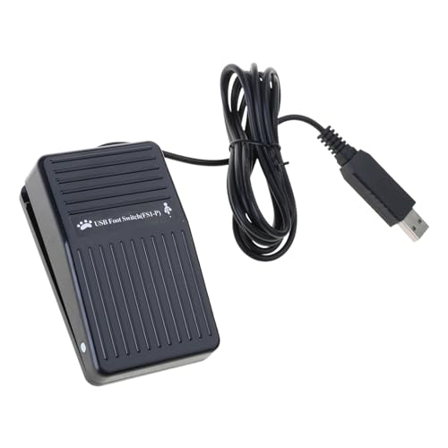 YIZITU Programmierbarer USB-Fußschalter, USB-Fußpedal-Umschalter für stromlinienförmige Computerbefehle für Editoren und Gamer von YIZITU