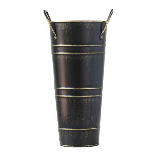 YIZITU Regenschirm Aufbewahrungseimer Metall Schirmständer Dekorative Vase Blumentopf Rack Für Zuhause Wohnzimmer Büro Dekoration Regenschirm Eimer von YIZITU