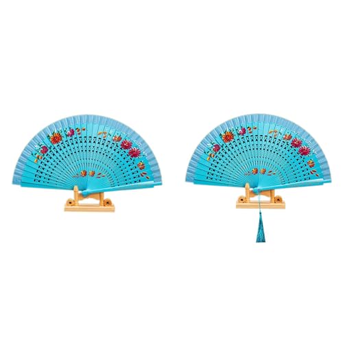 YIZITU Spanischer Doppelseitig Lackierter Holz Klappfächer Party Handfächer Klassische Heimdekoration Basteln Geschenk Party Vintage Fächer YIZITU Spanischer Doppelseitig Lackierter Holz Klappfächer Party Handfächer Klassische Heimdekoration Basteln Geschenk Party Vintage Fächer von YIZITU