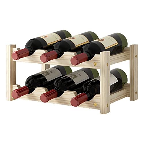 YIZITU Weinregal Dekoration Weinregal Massivholz Haushalt Klein Modern Minimalistisch Weinschrank Display Racks Rotweingitter von YIZITU