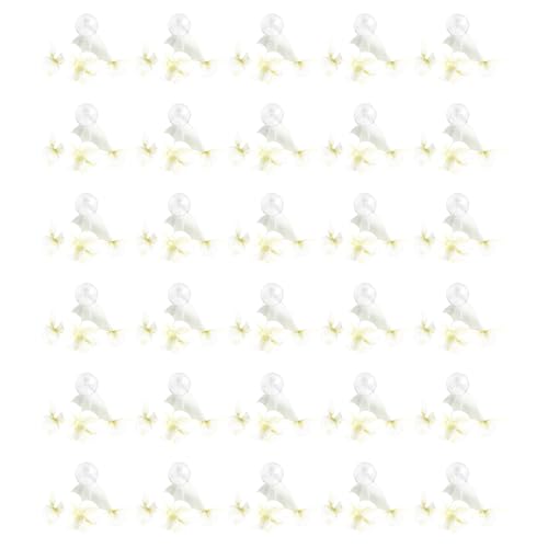 YIZITU Zarte Aquarien Landschaft Kunstpflanze Blume Terrarium Landschaft Garnelen Gras Statue Aquarien Lebensraum Dekorationen Wasserpflanze Dekoration von YIZITU