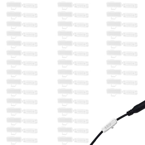 YIZWINS 40 Stück Kabeletiketten Erkennungsbox,Wiederverwendbare Kabelmarkierer Kabeletiketten Kabelbeschriftung Clip aus Nylon,Flammhemmende Kabel Beschriftung für 10 mm Breite Drähte und Kabel von YIZWINS
