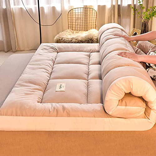 YIbing Klappbar Dicke Bodenmatratze, Tatami Matratze, Japanische Doppelmatratze, Atmungsaktive Japanischen Boden Futon-matratze Futonbett Matratze Futon, Leicht Zu Carry,D3,200X220cm von YIbing