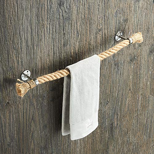 YJ YANJUN Nautische Badezimmer-Dekoration – Seil-Handtuchhalter für Badezimmer, Wandmontage von YJ YANJUN