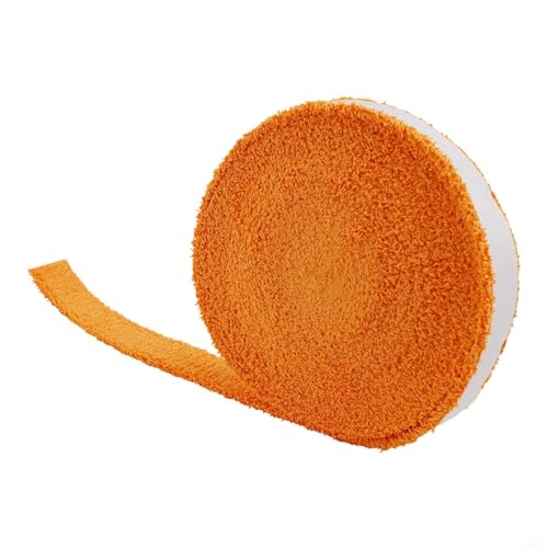 10 m Handtuchhalter für Badminton- und Tennisschläger bequem und rutschfest (orange) von YJDOORPLAY