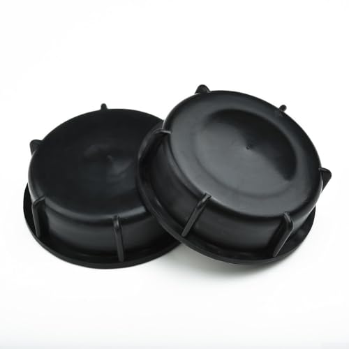 2 Stück Wassertank Schraubverschluss DN80 Ventildeckel S100x8 Gewinde kompatibel mit IBC Container Lagersystem Schwarz von YJDOORPLAY