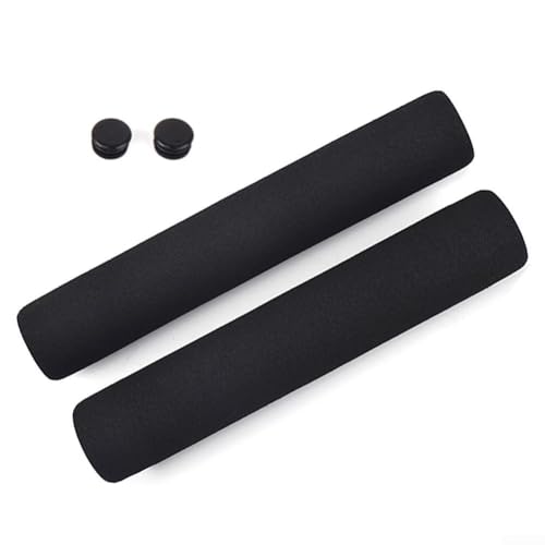 2 x dicke Schaumstoff-Lenkergriffe mit schweißresistenten und rutschfesten Eigenschaften, entworfen für Trekking und Schmetterling, für Fahrradgriffe (195 mm) von YJDOORPLAY