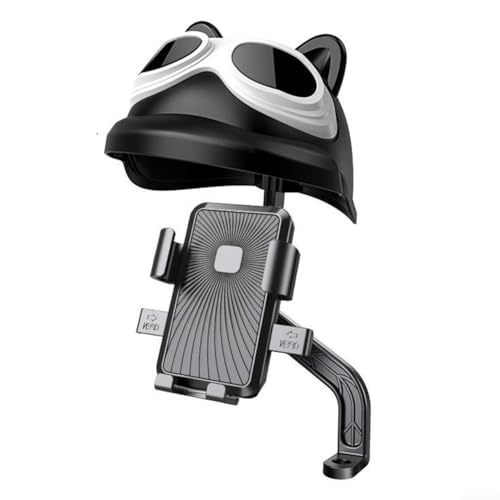 360 Grad drehbare Handyhalterung für Motorräder, wasserdichtes und Sonnenschutz-Design mit bequemer Installation für Fahrer (Original - Schwarz) von YJDOORPLAY