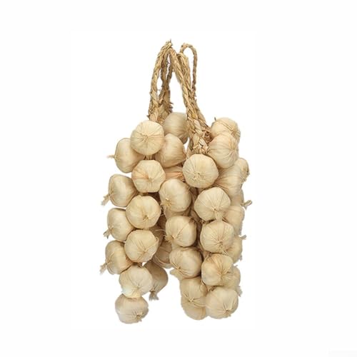 5 Stück künstliche Knoblauch-Dekoration, perfekt für Halloween-Partys, Spukhäuser und einzigartiges Heim-Styling (weißer Knoblauch) von YJDOORPLAY