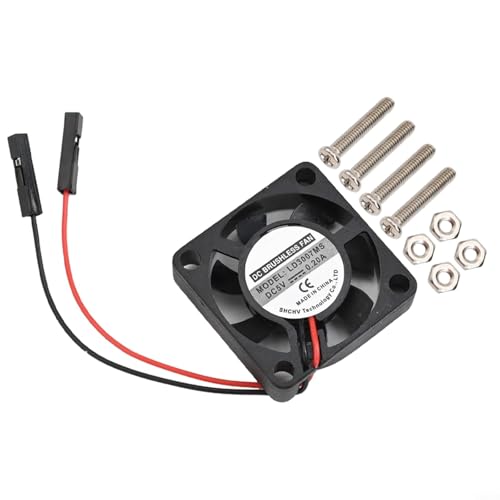 5 V 3007 Lüfter für Pi 4 3 B+ 3 B 2 B+ Pi B+ und Pi für Zero geeignet für verschiedene Pi-Modelle mit Dual-Speed-Terminal-Schnittstelle (1 Stück) von YJDOORPLAY
