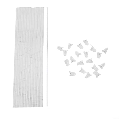 Acryl-Pflanzstäbe 20 Stück mit Clips zur Unterstützung von Topfpflanzen, verhindert Stängelverbiegen und fördert das Wachstum (45 cm) von YJDOORPLAY