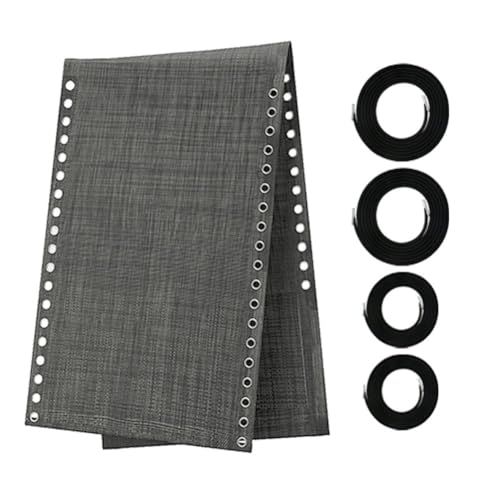 Anti-Schwerkraft-Stuhl-Ersatz-Leinen-Reparatur-Set mit langen kurzen Kordeln, 160 x 48 cm, für Lounge-Stühle (grau) von YJDOORPLAY