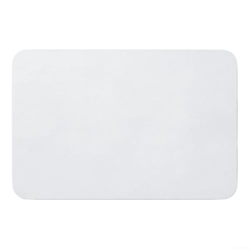 Badvorleger, Badezimmerteppich, waschbare Badematten für Badezimmerboden, Badewanne, Duschraum, 40,6 x 61 cm (weiß) von YJDOORPLAY