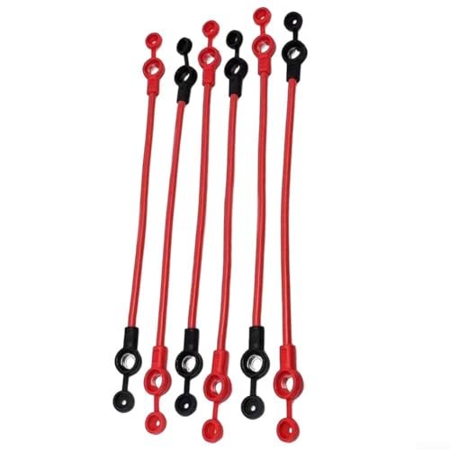 Batteriekabel für Elektrofahrräder mit außergewöhnlicher Leitfähigkeit und PVC-Konstruktion (2,5 quadratisch rot), 6 Stück von YJDOORPLAY