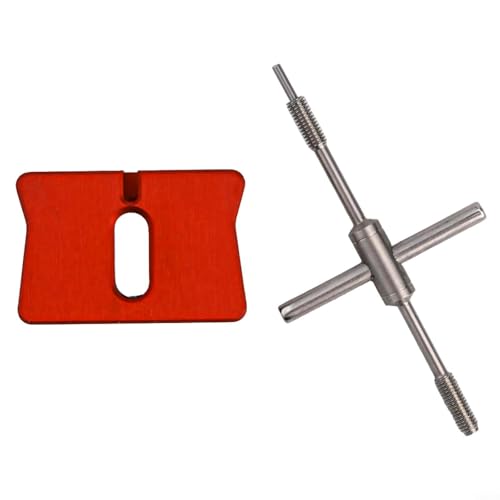 Cross Ejector Angelrolle Pin Remover für effiziente Demontage von Angelausrüstung (rot) von YJDOORPLAY