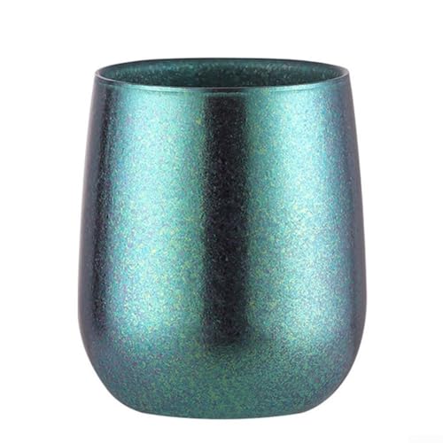 Doppelwandiger Ti-Becher, ideal für alle Ihre Getränkebedürfnisse beim Camping oder Picknick (grün, 120 ml) von YJDOORPLAY