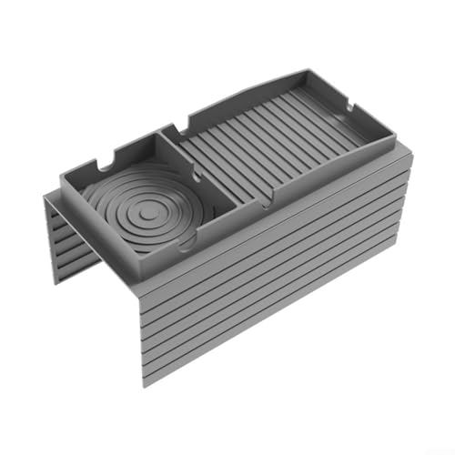 Easy Maintenance Couch Tray Silicone Holder for Drinks, Snacks, and Electronics (Grey) von YJDOORPLAY
